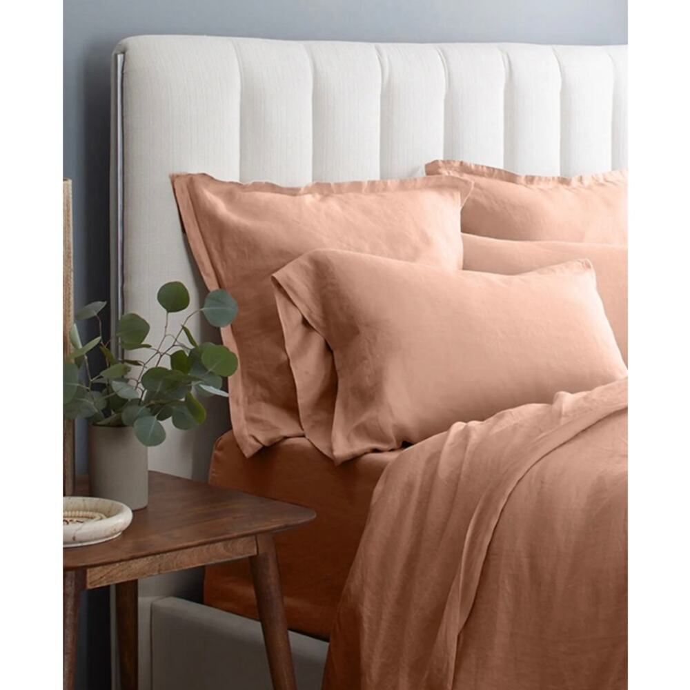 Quince European Linen Euro Sham 26X26 Desert Sunset NWOT #19